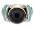 Turquoise And Jet Southwest Jewelry Ring Size 5-1/4 BW62788